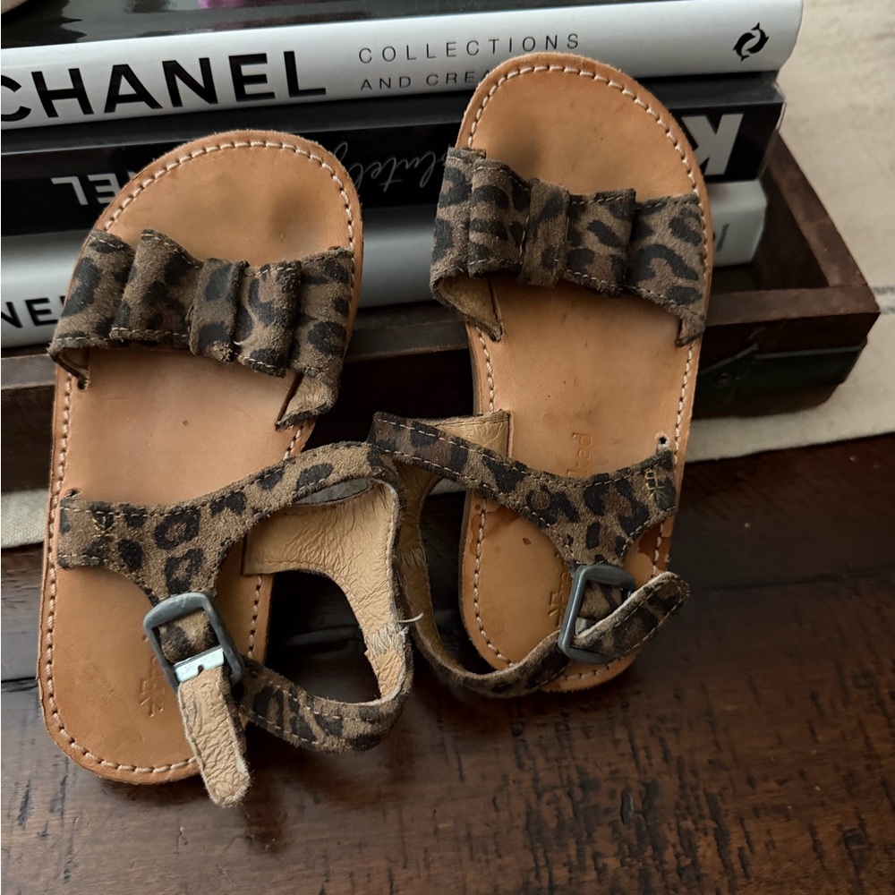 Leopard Print Kids Sandals